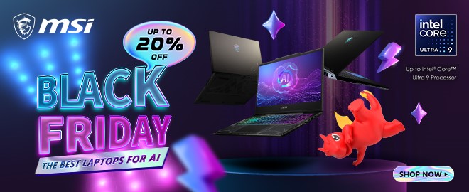 MSI laptops Black Friday
